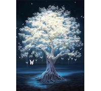 Jigsaw Puzzle 2000 Pieces White Tree, Premium Jigsaws 2000 pieces for Adults & Teens, Precision Fit Thick Board, for for Men & Women, Finished Size 100x70cm Night View
