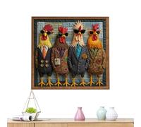Jigsaw Puzzle - 25cm Challenging Rooster | Thick Paper Art - 1000 Pieces Animal Puzzle For Adults, Unique Home Decor And Gift | This 1000-piece Art Pużzle Is A Fun, Engaging Activity