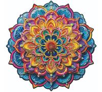 Jigsaw Puzzle - 29cm Wooden Puzzle, Promote Logical Thinking | Fine Motor Skills Toy Learning Toy with Bright Colors Vivid Shapes, Flower Jigsaw Puzzles for Friends Family Home Decoration