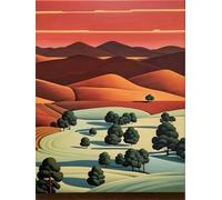 Jigsaw Puzzle 30 Pieces Abstract Desert, Premium Jigsaws 30 pieces for Adults & Teens, Precision Fit Thick Board, for for Men & Women, Finished Size 25x20cm Tree