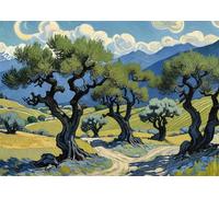 Jigsaw Puzzle 30 Pieces Abstract Tree, Premium Jigsaws 30 pieces for Adults & Teens, Precision Fit Thick Board, for for Men & Women, Finished Size 25x20cm Landscape