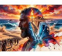 Jigsaw Puzzle 30 Pieces Desert Torch, Premium Jigsaws 30 pieces for Adults & Teens, Precision Fit Thick Board, for for Men & Women, Finished Size 25x20cm Thinker