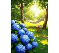 Jigsaw Puzzle 30 Pieces Park, Premium Jigsaws 30 pieces for Adults & Teens, Precision Fit Thick Board, for for Men & Women, Finished Size 25x20cm Hydrangea
