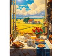 Jigsaw Puzzle 30 Pieces Rural Scenery, Premium Jigsaws 30 pieces for Adults & Teens, Precision Fit Thick Board, for for Men & Women, Finished Size 25x20cm Food