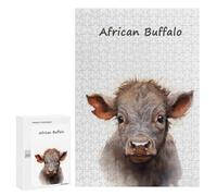Jigsaw Puzzle 300 PCS African Buffalo Jigsaws for Adults Toy Wall Decor Pattern Assembly Deal As Gifts for The Whole Family 300 PCS