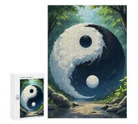 Jigsaw Puzzle 300 PCS Anime Yin Yang Nature Jigsaws for Adults Anti-Stress Toys Staycation Kill Time Help The Brain Exercise 300 PCS