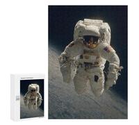 Jigsaw Puzzle 300 PCS Astronaut Floating in Space-18 Adult Jigsaw Puzzles Enhance Memory Parent-child Interaction Brainteaser Family Games 300 PCS