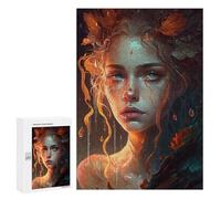 Jigsaw Puzzle 300 PCS Autumn's Tears Fantasy Portrait Adult Puzzles Toy Wall Decor Birthday Present Deal As Gifts for The Whole Family 300 PCS