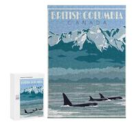 Jigsaw Puzzle 300 PCS British Columbia Canada Jigsaws for Adults Toy Wall Decor Pattern Assembly Deal As Gifts for The Whole Family 300 PCS