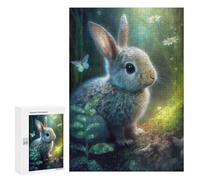 Jigsaw Puzzle 300 PCS Bunny at The Forest Jigsaw Puzzles for Teenagerss Hand Speed Race Fun Activities at Home Challenging Game And Family Play 300 PCS