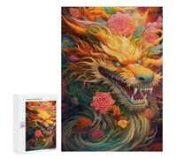 Jigsaw Puzzle 300 PCS Colorful Dragon Artwork Adult Jigsaw Puzzles Enhance Memory Parent-child Interaction Brainteaser Family Games 300 PCS