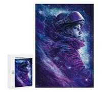 Jigsaw Puzzle 300 PCS Cosmic Astronaut Journey Jigsaw Puzzles for Teenagerss Hand Speed Race Fun Activities at Home Challenging Game And Family Play 300 PCS