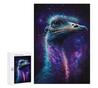 Jigsaw Puzzle 300 PCS Cosmic Emu Portrait-6 Jigsaw Puzzles for Teenagerss Hand Speed Race Fun Activities at Home Challenging Game And Family Play 300 PCS