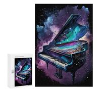 Jigsaw Puzzle 300 PCS Cosmic Piano Fantasy-1 Puzzles for Teenagerss Stress Reliever Educational Challenge Unique Birthday And Gifts 300 PCS