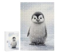 Jigsaw Puzzle 300 PCS Cute Penguin Chick Puzzles for Teenagerss Stress Reliever Educational Challenge Unique Birthday And Gifts 300 PCS