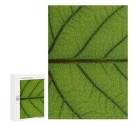 Jigsaw Puzzle 300 PCS Detailed Green Leaf Texture Jigsaw Puzzles for Teenagerss Hand Speed Race Fun Activities at Home Challenging Game And Family Play 300 PCS