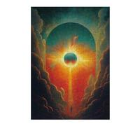 Jigsaw Puzzle 300 PCS Eclipse Stairway to Heaven Jigsaw for Adults Toy Wall Decor Staycation Kill Time Unique Birthday And Gifts 300 PCS