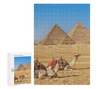 Jigsaw Puzzle 300 PCS Egyptian Pyramids Adult Puzzles Toy Wall Decor Birthday Present Deal As Gifts for The Whole Family 300 PCS