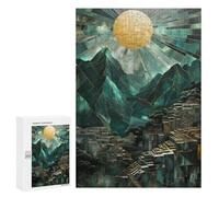 Jigsaw Puzzle 300 PCS El Dorado Kintsugi Mosaic Jigsaws for Adults Toy Wall Decor Pattern Assembly Deal As Gifts for The Whole Family 300 PCS