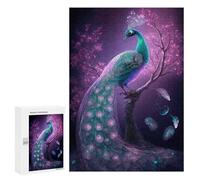 Jigsaw Puzzle 300 PCS Enchanted Peacock Fantasy Jigsaws for Adults Toy Wall Decor Difficult Hard Unique Gifts for Birthday And Christmas 300 PCS