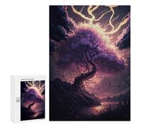 Jigsaw Puzzle 300 PCS Enchanted Twilight Forest Jigsaw Puzzles for Teenagerss Hand Speed Race Fun Activities at Home Challenging Game And Family Play 300 PCS