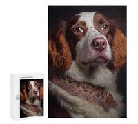 Jigsaw Puzzle 300 PCS English Springer Spaniel Jigsaws for Adults Toy Wall Decor Difficult Hard Unique Gifts for Birthday And Christmas 300 PCS