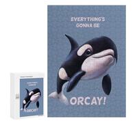 Jigsaw Puzzle 300 PCS Everythings Gonna Be Orcay Jigsaws for Adults Toy Wall Decor Pattern Assembly Deal As Gifts for The Whole Family 300 PCS