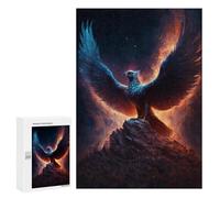 Jigsaw Puzzle 300 PCS Fantasy Phoenix Art Print -2 Jigsaws for Adults Puzzle Birthday Present Difficult And Challenge Challenging Game Gifts 300 PCS