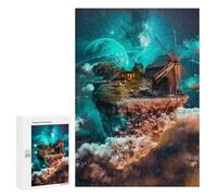 Jigsaw Puzzle 300 PCS Floating Island Fantasy -1 Jigsaws for Adults Toy Wall Decor Difficult Hard Unique Gifts for Birthday And Christmas 300 PCS