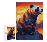Jigsaw Puzzle 300 PCS for Adults Abstract Fluffy Panda Adult Jigsaw Puzzle Relaxing Games Precision Cutting Deal As Gifts for The Whole Family 300 PCS
