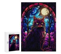 Jigsaw Puzzle 300 PCS for Adults Anggora Cat Abstract Adult Jigsaw Puzzle Relaxing Games Precision Cutting Deal As Gifts for The Whole Family 300 PCS
