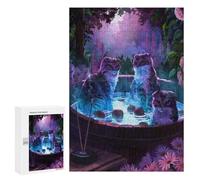 Jigsaw Puzzle 300 PCS for Adults Apple Bobbing Cats Puzzle for Adults Toy Wall Decor Perfect Decoration Stress Reduction Gifts 300 PCS