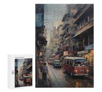 Jigsaw Puzzle 300 PCS for Adults Bangkok Thailand in Oil Jigsaw for Adults Hands-on Game Wall Decoration Help The Brain Exercise 300 PCS