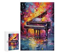 Jigsaw Puzzle 300 PCS for Adults Colorful Piano Keyboard Puzzle for Adults Toy Wall Decor Perfect Decoration Stress Reduction Gifts 300 PCS