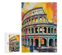 Jigsaw Puzzle 300 PCS for Adults Colosseum Graffiti Art Jigsaws for Adults DIY Toys But Fun And Humorous for Birthday, Chrismas 300 PCS