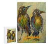 Jigsaw Puzzle 300 PCS for Adults Crows Waiting for Rain Puzzle for Adults Toy Wall Decor Perfect Decoration Stress Reduction Gifts 300 PCS