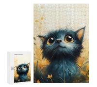 Jigsaw Puzzle 300 PCS for Adults Cute Tiny Cat Portrait Adult Jigsaw Puzzle Relaxing Games Precision Cutting Deal As Gifts for The Whole Family 300 PCS