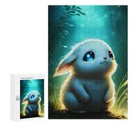 Jigsaw Puzzle 300 PCS for Adults Cute White Bunny Puzzles for Adults Relaxing Games Presents for Women for Birthday, Chrismas 300 PCS