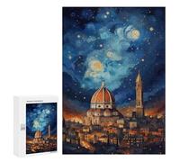 Jigsaw Puzzle 300 PCS for Adults Dreaming in Florence Puzzles for Adults Relaxing Games Presents for Women for Birthday, Chrismas 300 PCS