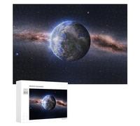 Jigsaw Puzzle 300 PCS for Adults Earth from Space Wallpaper Jigsaw Puzzle Family Game Difficult Hard Deal As Gifts for The Whole Family 300 PCS
