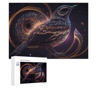 Jigsaw Puzzle 300 PCS for Adults Enchanted Celestial Bird Jigsaw Puzzle Family Game Difficult Hard Deal As Gifts for The Whole Family 300 PCS
