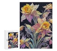 Jigsaw Puzzle 300 PCS for Adults Exotic Daffodils Adult Jigsaw Puzzle Relaxing Games Precision Cutting Deal As Gifts for The Whole Family 300 PCS