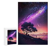 Jigsaw Puzzle 300 PCS for Adults Fantasy Anime Stars Sunset Jigsaw for Adults Hands-on Game Wall Decoration Help The Brain Exercise 300 PCS