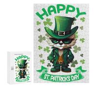 Jigsaw Puzzle 300 PCS for Adults FOX Saint Patricks Adult Jigsaw Puzzle Relaxing Games Precision Cutting Deal As Gifts for The Whole Family 300 PCS