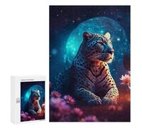 Jigsaw Puzzle 300 PCS for Adults Galactic Leopard Majesty -1 Jigsaw for Adults Toy Wall Decor Home Decoration for Birthday, Chrismas 300 PCS