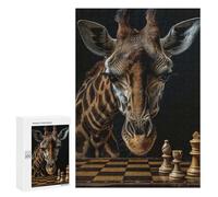Jigsaw Puzzle 300 PCS for Adults Giraffe Chess Puzzle for Adults Toy Wall Decor Perfect Decoration Stress Reduction Gifts 300 PCS