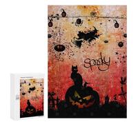 Jigsaw Puzzle 300 PCS for Adults Halloween Design Puzzle for Adults Toy Wall Decor Perfect Decoration Stress Reduction Gifts 300 PCS