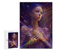 Jigsaw Puzzle 300 PCS for Adults Inner Fire A Digital Art Exploration Jigsaw for Adults Toy Wall Decor Home Decoration for Birthday, Chrismas 300 PCS