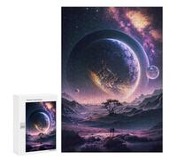 Jigsaw Puzzle 300 PCS for Adults Inside The Universe Jigsaw for Adults Hands-on Game Wall Decoration Help The Brain Exercise 300 PCS