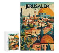 Jigsaw Puzzle 300 PCS for Adults Jerusalems Golden Glow Puzzle for Adults Toy Wall Decor Perfect Decoration Stress Reduction Gifts 300 PCS
